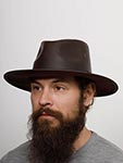 Шляпа STETSON арт. 2797302 WESTERN BUFFALO LEATHER (коричневый)